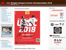 Tablet Screenshot of karateuswc.org